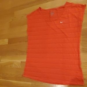 Orange Nike Dri fit shirt
